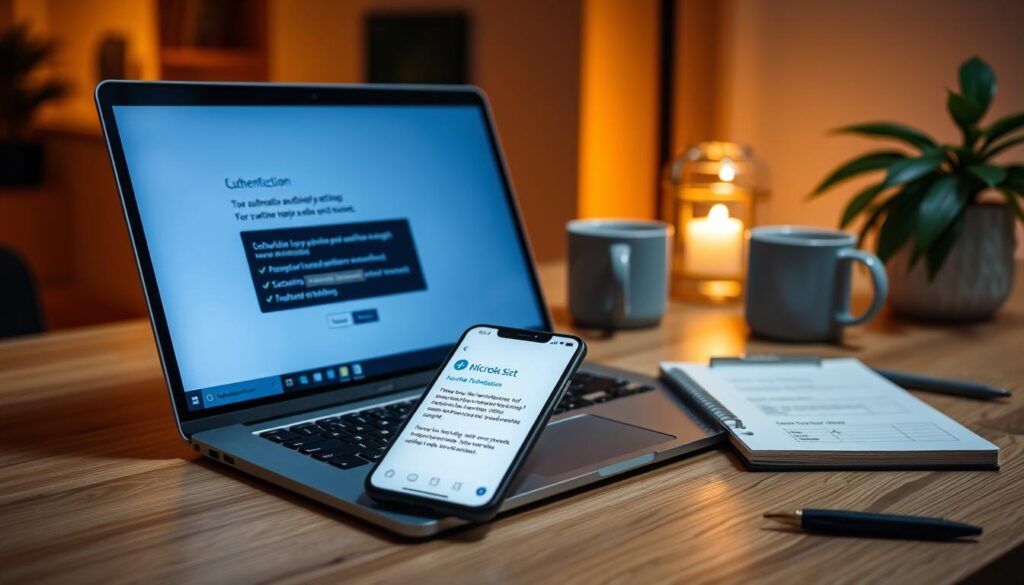 Microsoft authentication setup