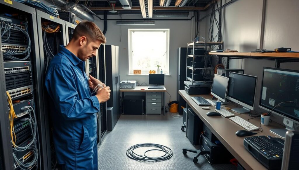 network wiring support service