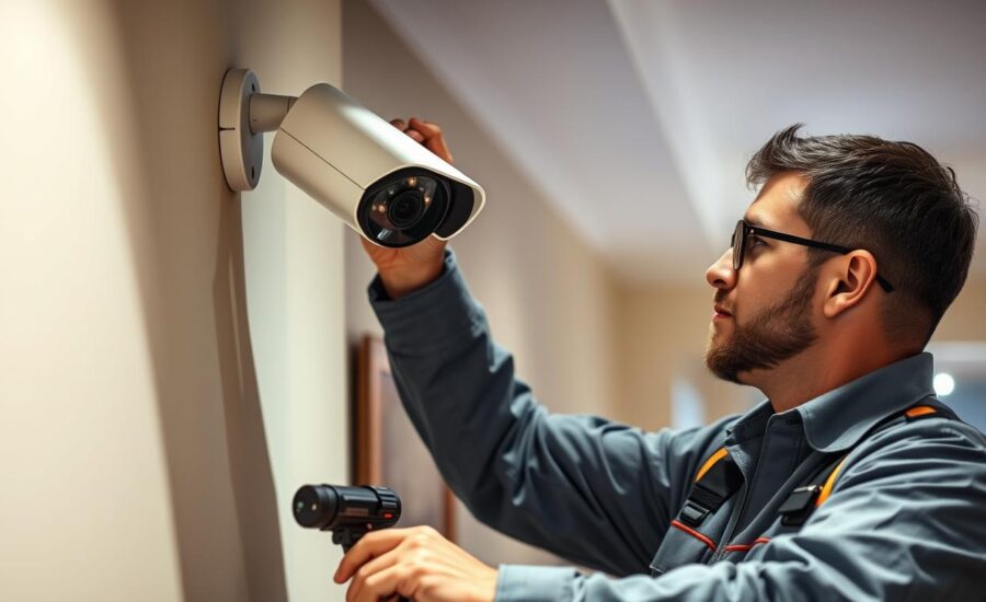 professional home security camera installation